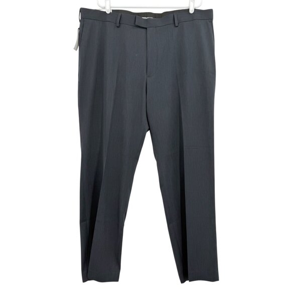 Perry Ellis Portfolio Men's Premilux Twilight Navy Classic Dress Pants 42x32 NWT - Picture 1 of 11